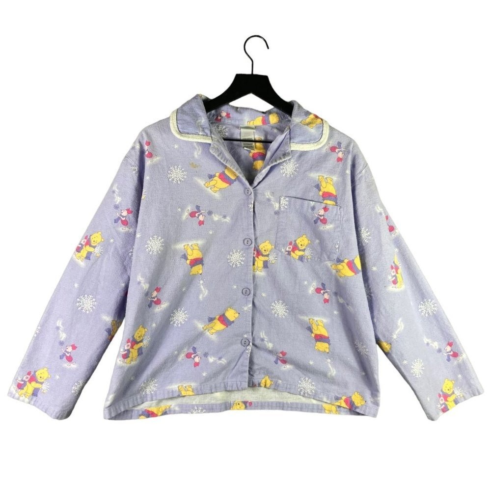 Disney Winnie Pooh Womens‎ Pajama Top M Sleepwear Ladies Pooh Bear Tee - Picture 2 of 11